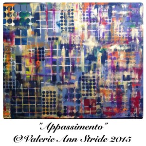 I paint abstract pieces that are wine-themed!